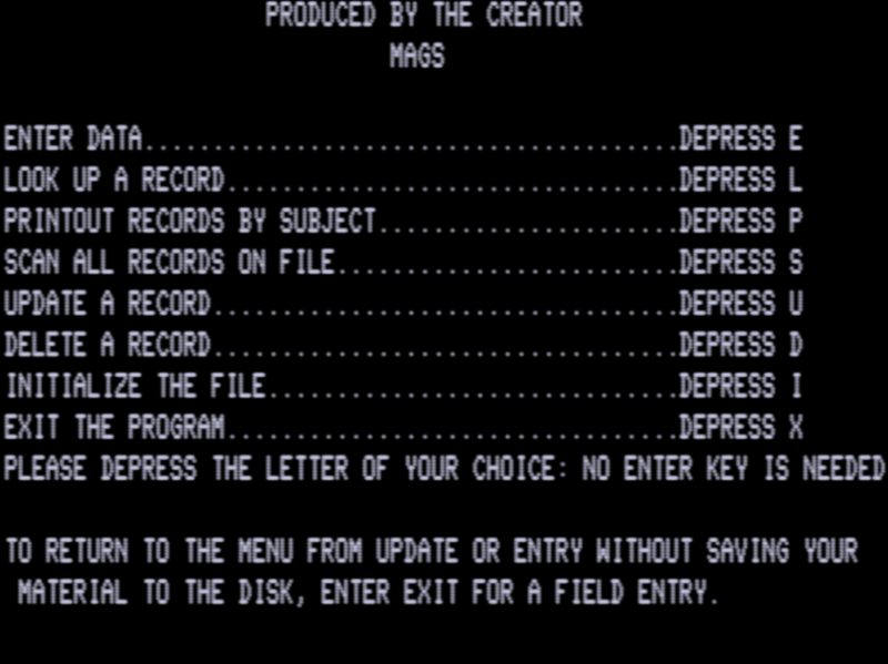 Screen shot